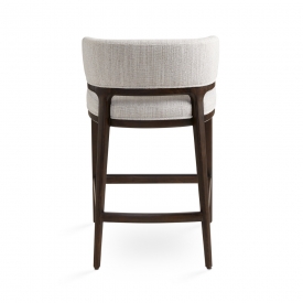 Calvin Counter Chair: Grey Linen